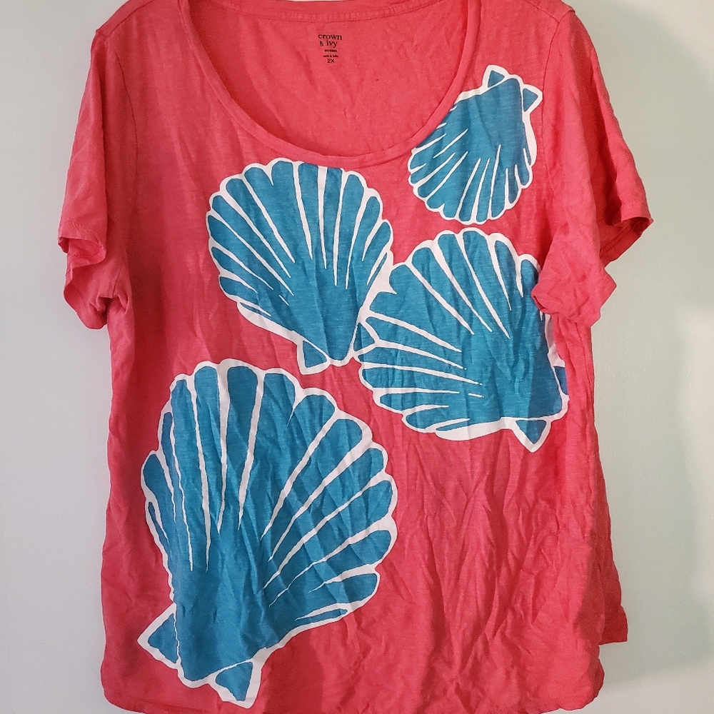 Crown and ivy shell shirt